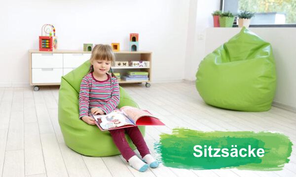 Sitzsack und Sitzkissen