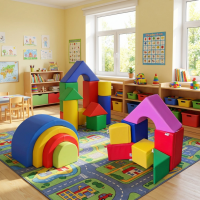 Regenbogen-Softbausteine XXL 4er-Set