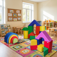 Regenbogen-Softbausteine XXL 4er-Set