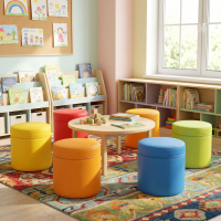 8 er Set XXL Sitzhocker Rundsäule 30xØ30 cm