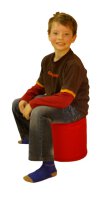 8 er Set XXL Sitzhocker Rundsäule 30xØ30 cm
