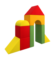 XXL Riesenbausteine Happy Castle 9-tlg.
