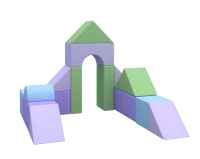 XXL Riesenbausteine Happy Castle 16-tlg.
