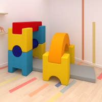 Großer Hindernisparcours aus Schaumstoff 11-tlg.