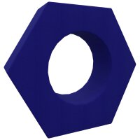 XXL Schaumstoffbaustein Sechseck-Ring Ø 120x60x30 cm