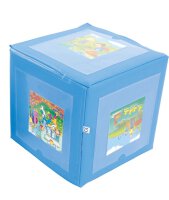 Würfel mit Einstecktaschen 20x20 cm blau