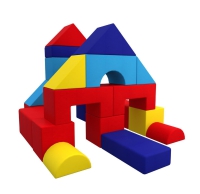 25-tlg. XXL Castle Softbausteine Sport mit Turnmatten