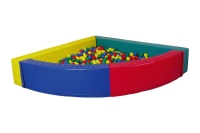 Viertelkreis-Ballbad groß 200 x 50 cm mit...