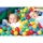 Viertelkreis-Ballbad groß 200 x 50 cm mit Bodenmatte inkl. Bälle