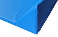 Wickeltischauflage mit Schutzkanten 101 cm x 25 cm Aufkantung blau