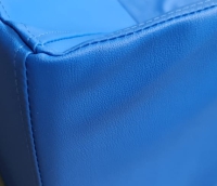 Wickeltischauflage mit Schutzkanten 101 cm x 25 cm Aufkantung blau