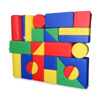 29-tlg Kindergarten XXL Großbausteine inkl. Mattenhüllen mit Griffen