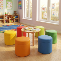 4 er Set XXL Sitzhocker Rundsäule 30xØ30 cm