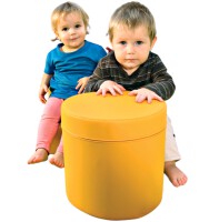 6 er Set XXL Sitzhocker Rundsäule 30xØ30 cm