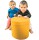 6 er Set XXL Sitzhocker Rundsäule 30xØ30 cm