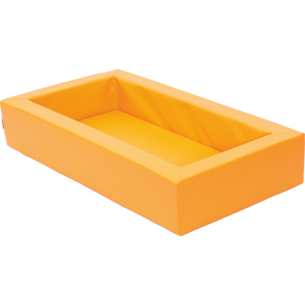 Bettchen orange (6604) + Matratze Türkis