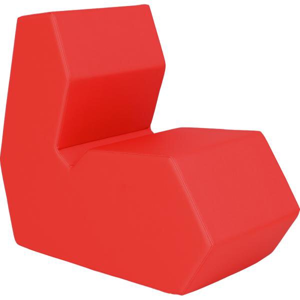 Shape Sitzhocker mit Rückenlehne rot 